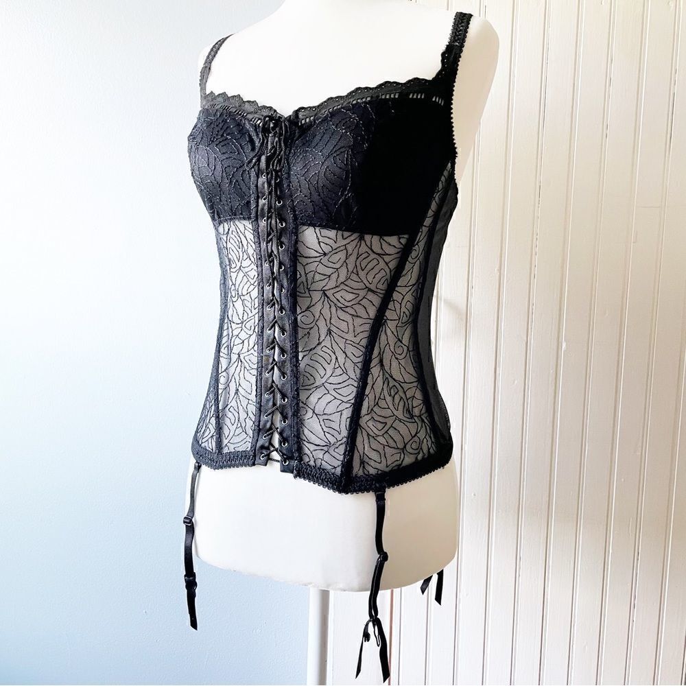 Victoria’s Secret black corset lingerie 34c lace